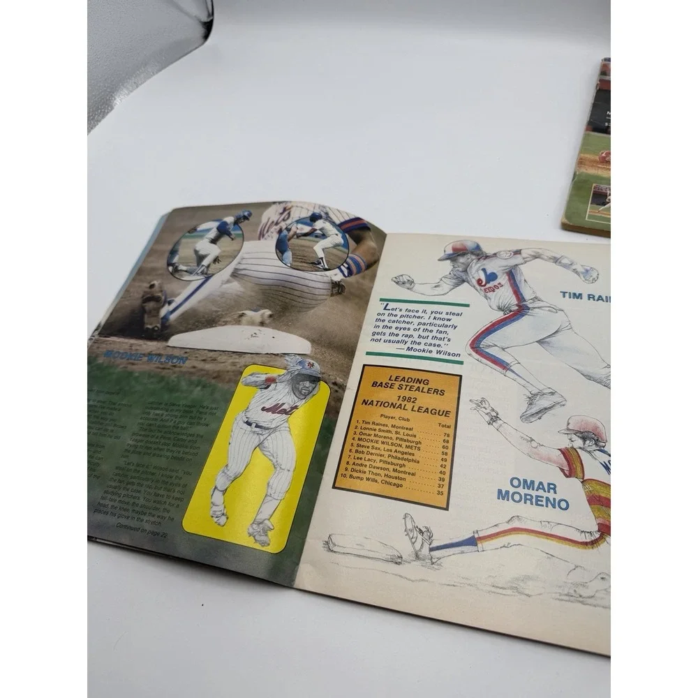 Vintage Baseball Magazine Lot 1983 NY Mets Score Book & 1988 Beckett Card Monthl